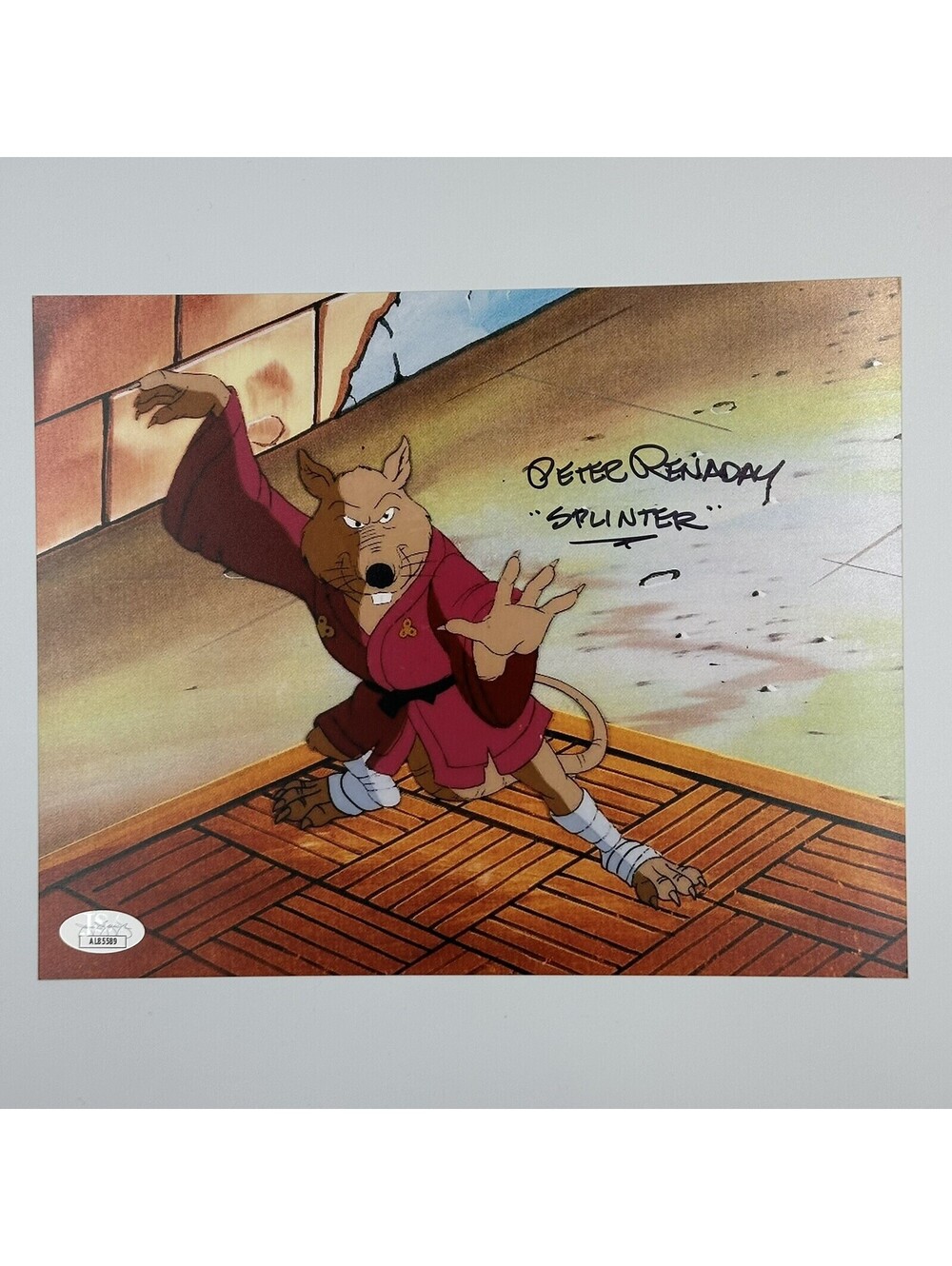 Peter Renaday Signed Teenage Mutant Ninja Turtles 8x10 Photo Master Splinter JSA